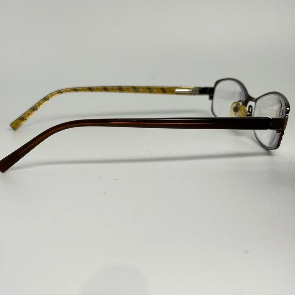 Guess GU1372 BRN Brown Oval Eyeglass Frames 51-17-135 Logo Temples